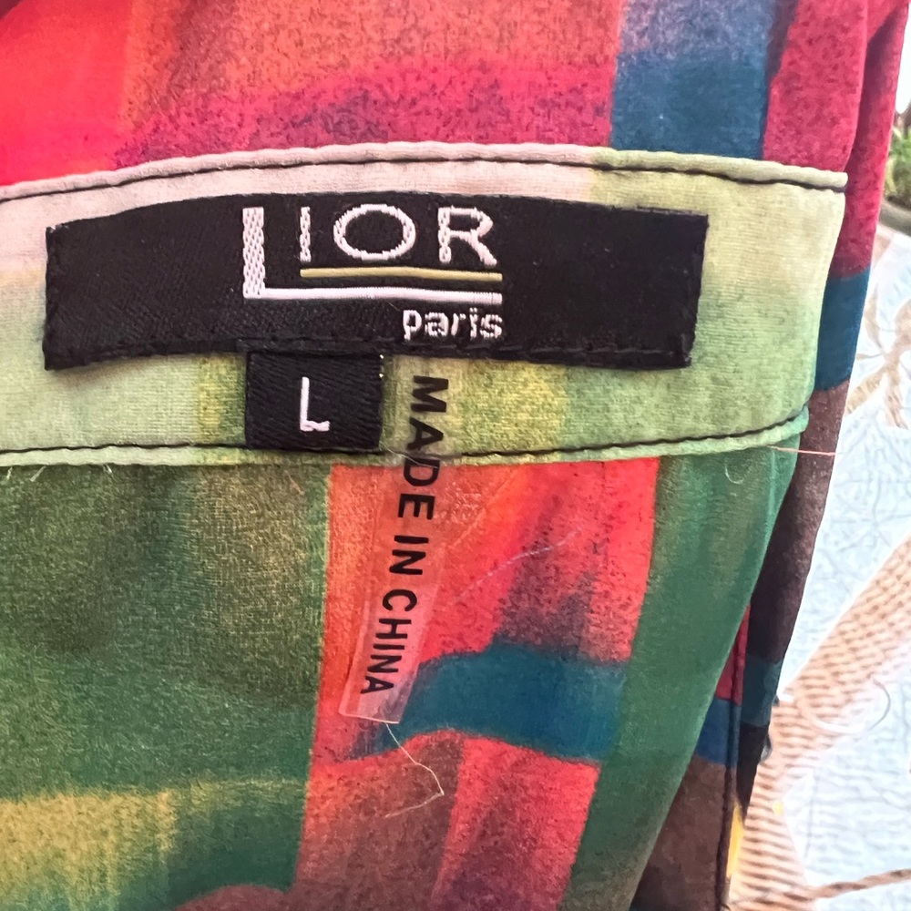 Multi Colored Color Block Tunic Top Size Large By… - image 8